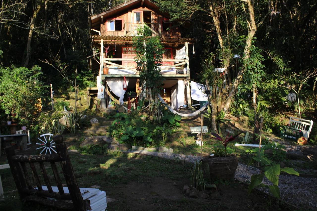 Cabana Mágica Praia é floresta, vale da Utopia, Pinheira Villa Guarda do Embaú Exterior foto